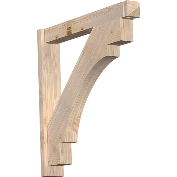 Ekena Millwork Merced Smooth Arts and Crafts Outlooker, Douglas Fir, 5 1/2"W x 36"D x 36"H OUT06X36X36MRC03SDF - main